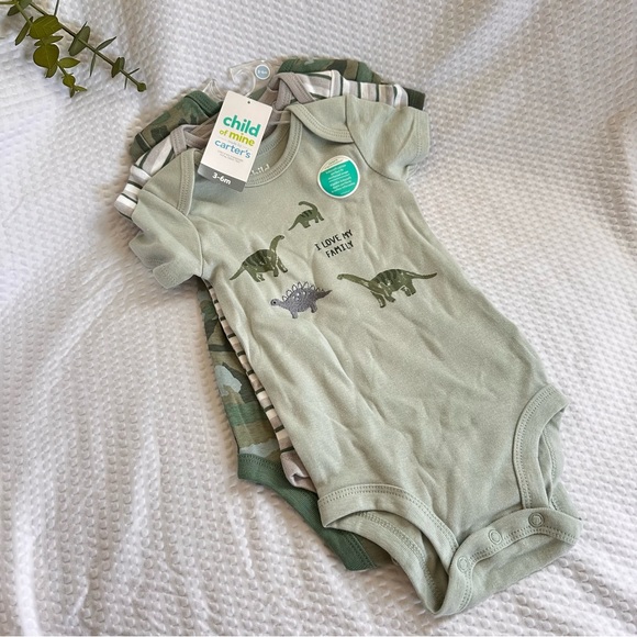 Baby boys carters onesies - set of 3 (3-6M) - Picture 1 of 6
